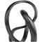 11.25" Dark Gray Aluminum Circular Abstract Sculpture Décor